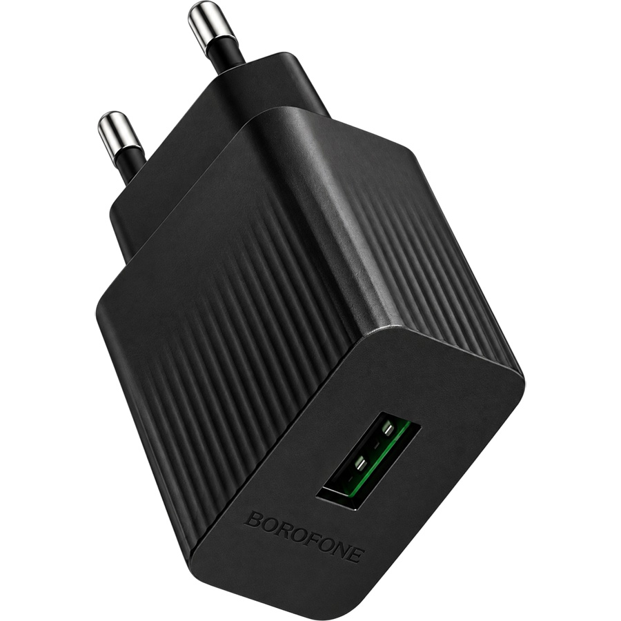 Сетевое ЗУ 1USB BOROFONE BAS72A Black, 18W 5
