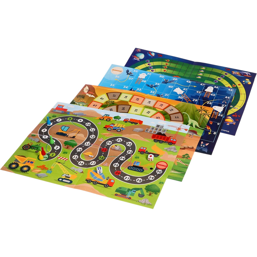 Настольная игра «Весёлые ходилки», для мальчиков, 4 в 1 9941506 13