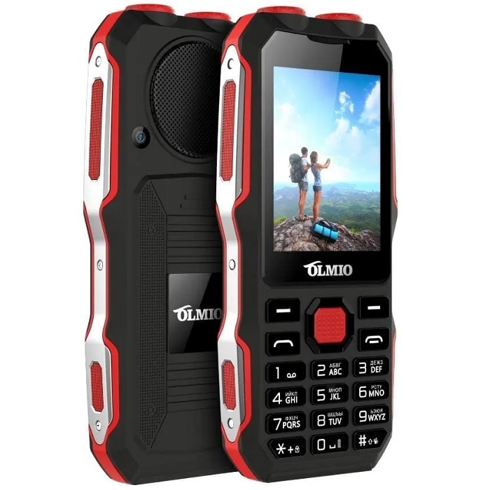 Телефон OLMIO X02 черный-красный 2