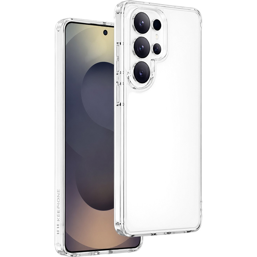 Задняя накладка KEEPHONE HYBRID TRANSPARENT case для Samsung Galaxy S26 ULTRA, CLEAR