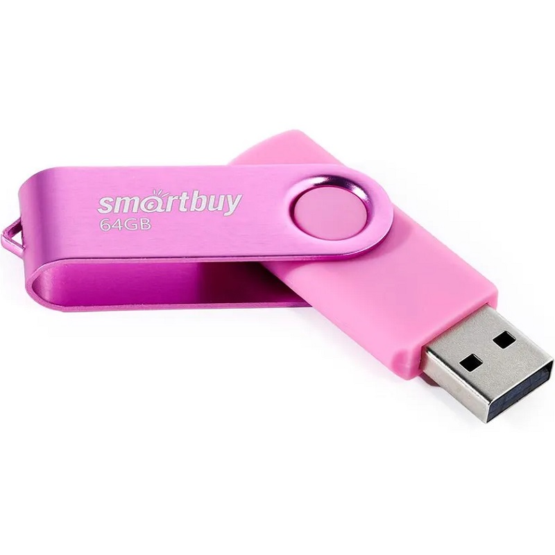 USB 64Gb SMARTBUY Twist розовый