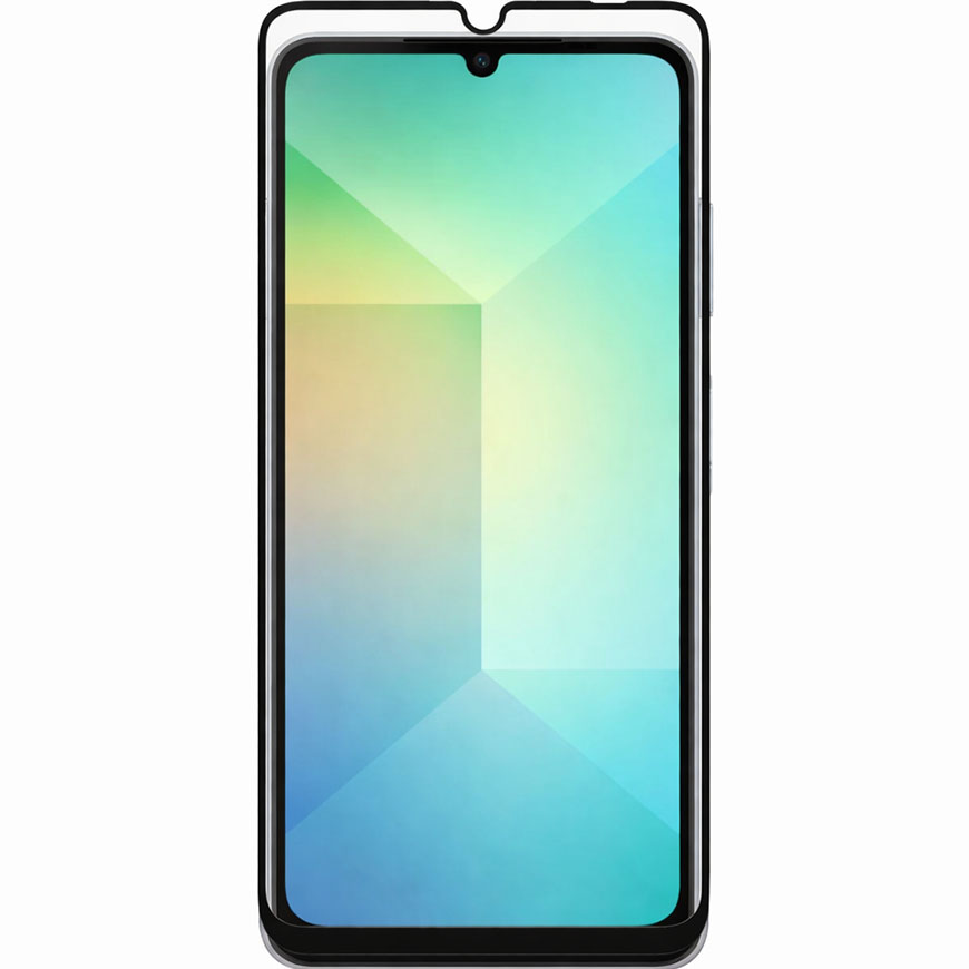 Противоударное стекло DF для Samsung Galaxy A06, черное