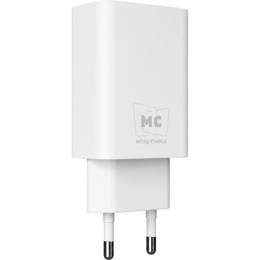 Сетевое ЗУ 1USB 2A MORE CHOICE NC07a, White, Type-C