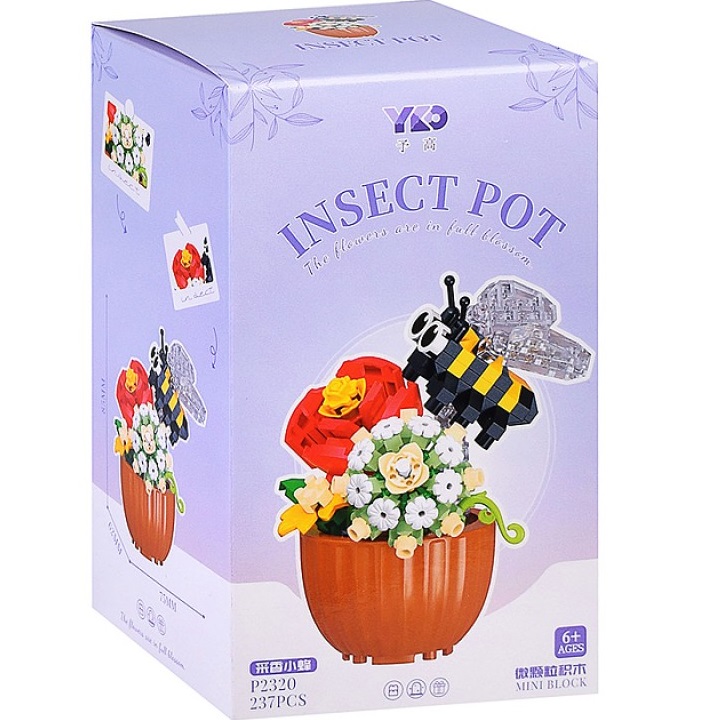 Конструктор "Пчёлка и цветок" (237 дет.) в коробке УТМ01512560