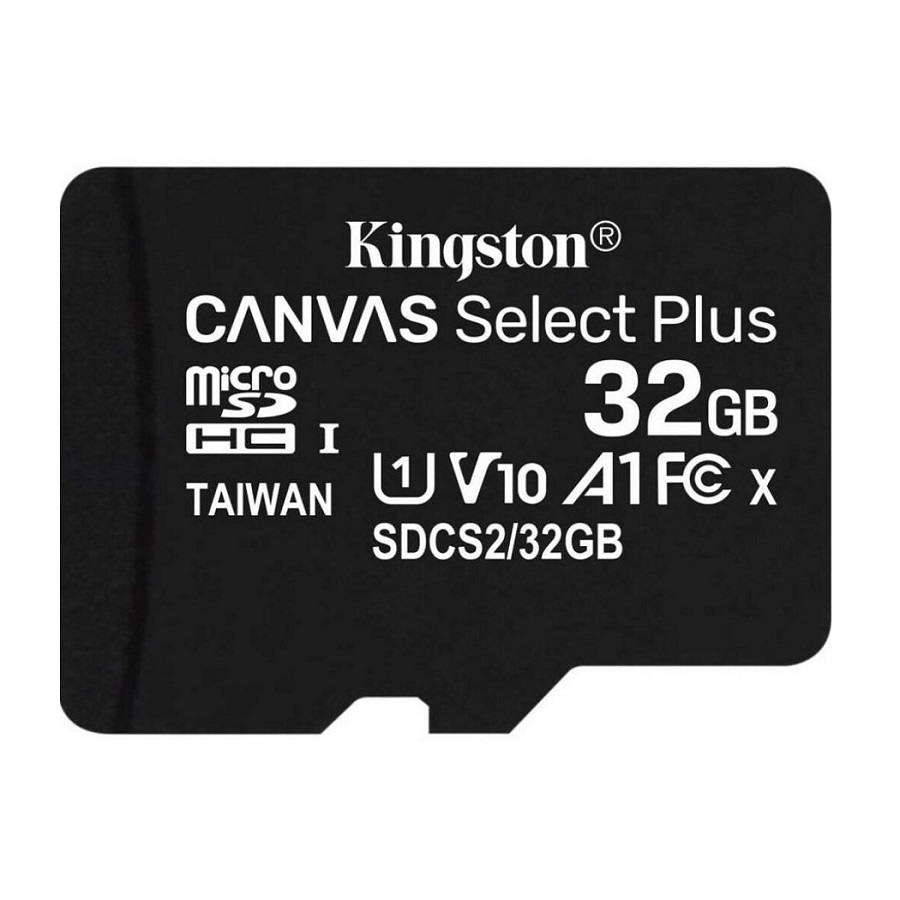 Micro SD 32Gb Kingston Class 10 Canvas Select Plus A1 (100 Mb/s) без адаптера