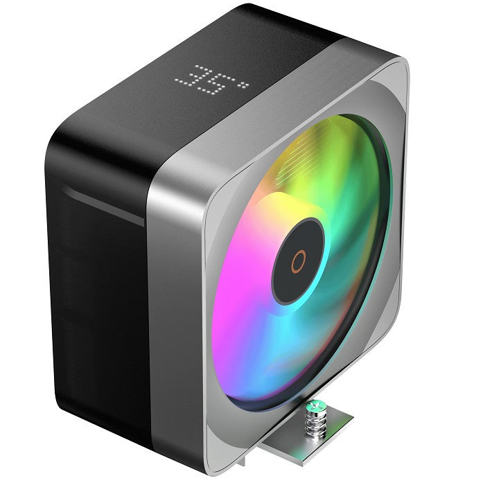 Кулер для процессора Ocypus Delta A40 EX BK Digital, 120мм ARGB FAN, Top Display Panel, 4 HEAT PIPES, 4-PIN PWM, 500-1800 RPM, 29DBA, HYDRO BEARING, L