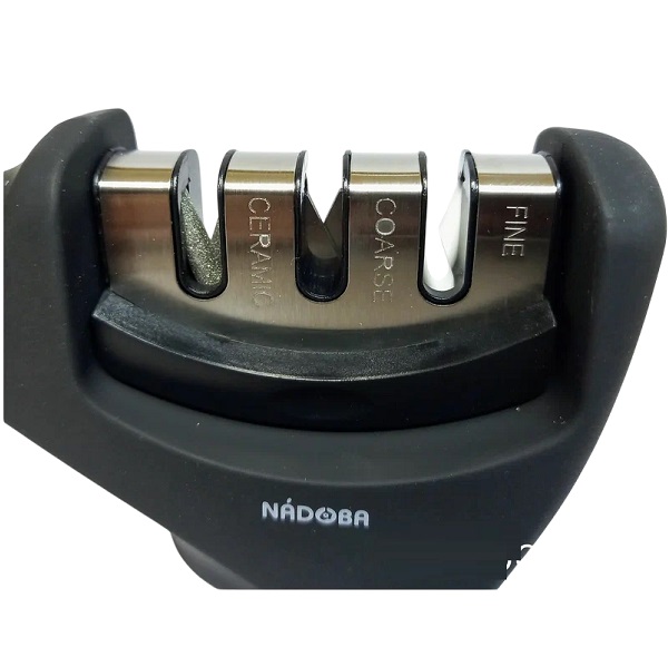 Ножеточка ручная тройная NADOBA, серия BORGA 2