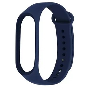 Силиконовый ремешок ZIBELINO для XIAOMI Mi Band 3/4 (синий)