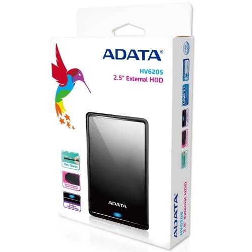Внешний жёсткий диск 2,5" 1Tb A-Data AHV620S-1TU31-CBK черный USB 3.2