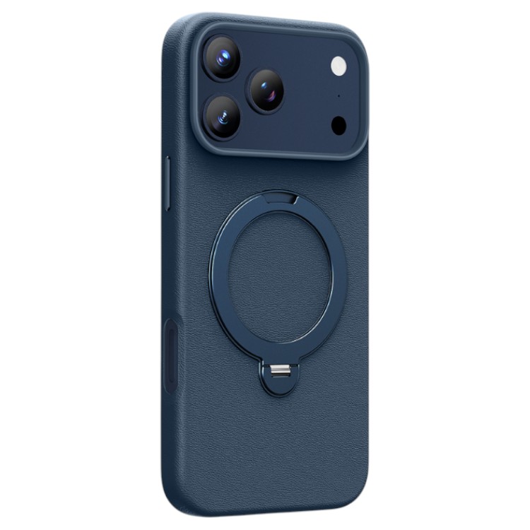 Задняя накладка KEEPHONE MEHOLD MAGSAFE LEATHER CASE WITH RING HOLDER для iPhone 17 PRO, BLUE