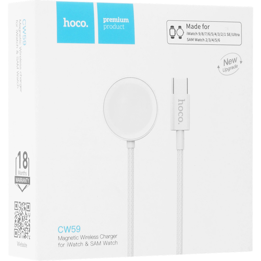 Беспроводное ЗУ HOCO CW59 Samsung Smart Whatch белое 8