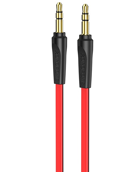Кабель Jack 3.5 <--> Jack 3.5  1.0м BOROFONE BL6 красный
