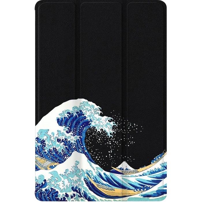 Чехол футляр-книга ZIBELINO для iPad Air 13" 2025 (M3)/Apple iPad Pro 2024 (M4)/iPad Air 2024 (M2) 13.0'' (черный) 8082 ВОЛНЫ ЯПОНИЯ