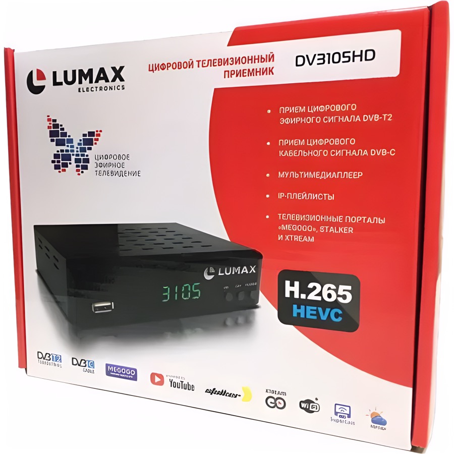 Ресивер DVB-T2 LUMAX DV3105HD 4
