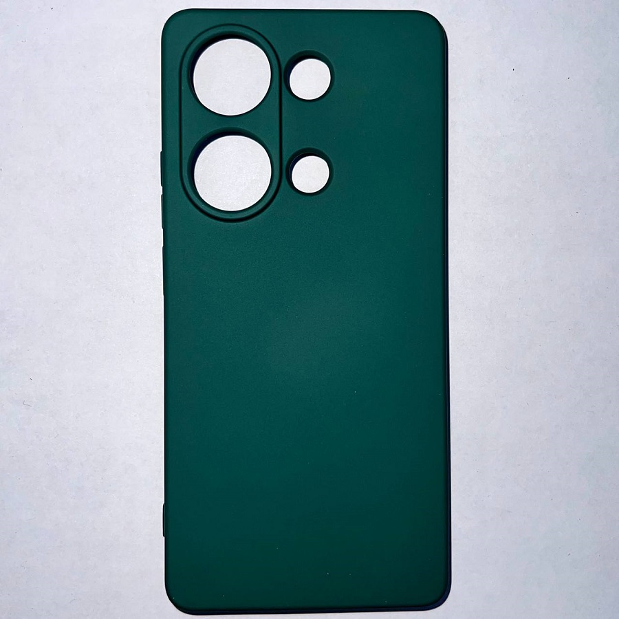 Силиконовый чехол NANO для Xiaomi Redmi NOTE 13 PRO (4G)/POCO M6 PRO (4G) темно-зеленый
