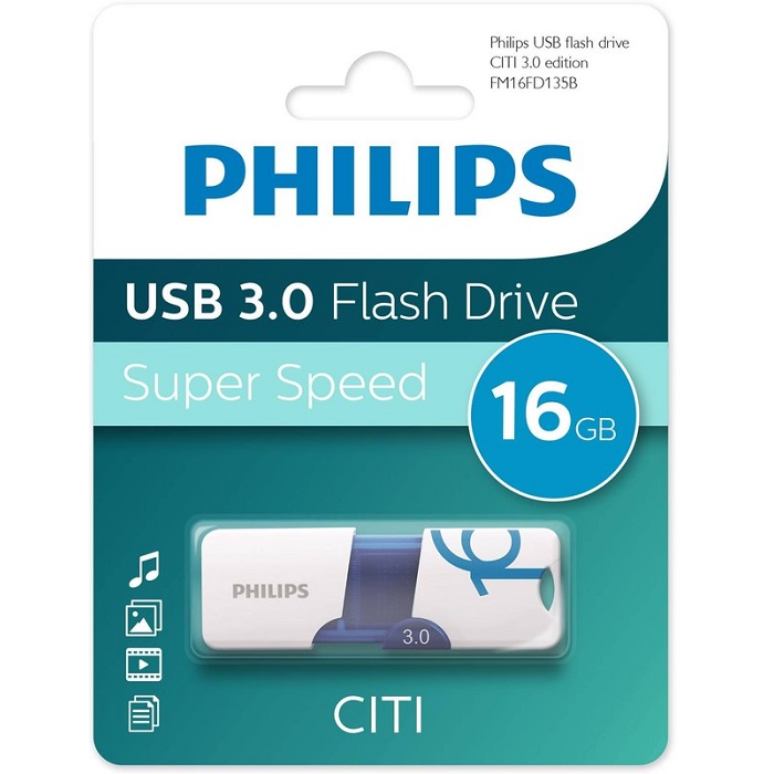 USB 16Gb PHILIPS CITI3.0 (FM16FD135B/97)