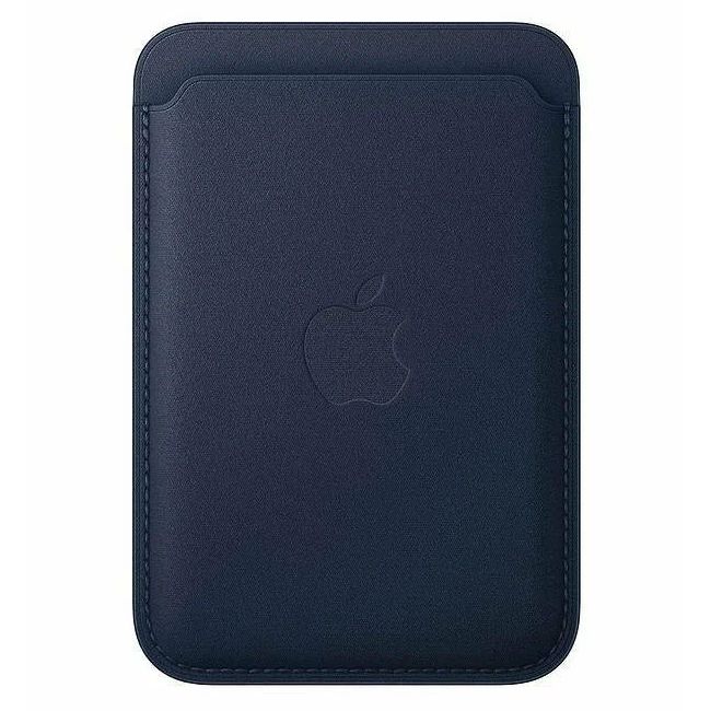 Кошелек для карт FineWoven Wallet Pacific Blue iPh 12 - 16 Pro Max (Анимация NFC Clear) с лого