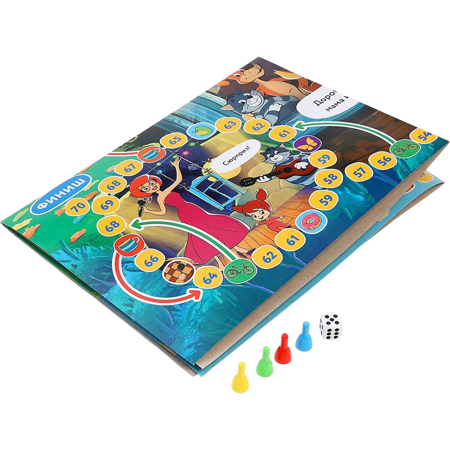 Настольная игра - ходилка «Простоквашино», 2-4 игрока, 5+ 10876749 6