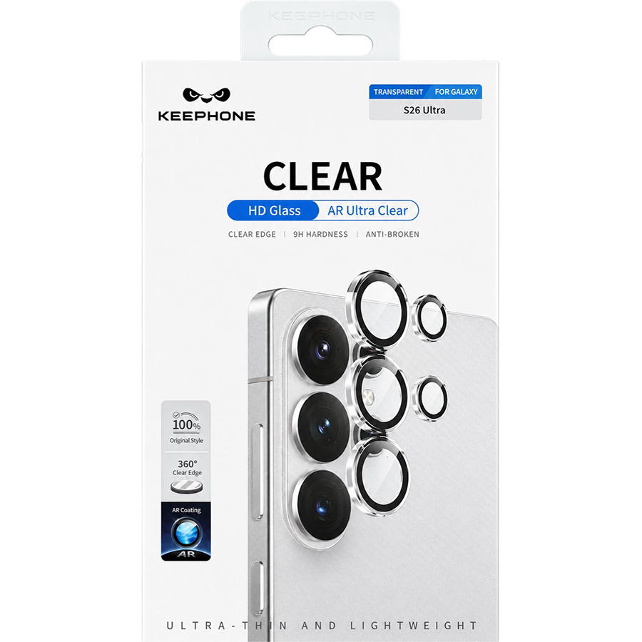 Противоударное стекло для камеры KEEPHONE AR COATING CAMERA LENS для Samsung Galaxy S26 ULTRA, CLEAR)