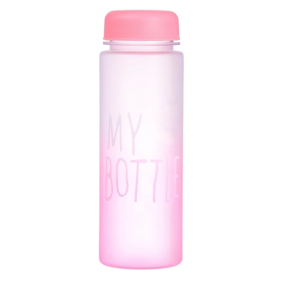 Бутылка для воды My bottle, 500 мл, 19.5×6 см, спортивная, розовая 10807916