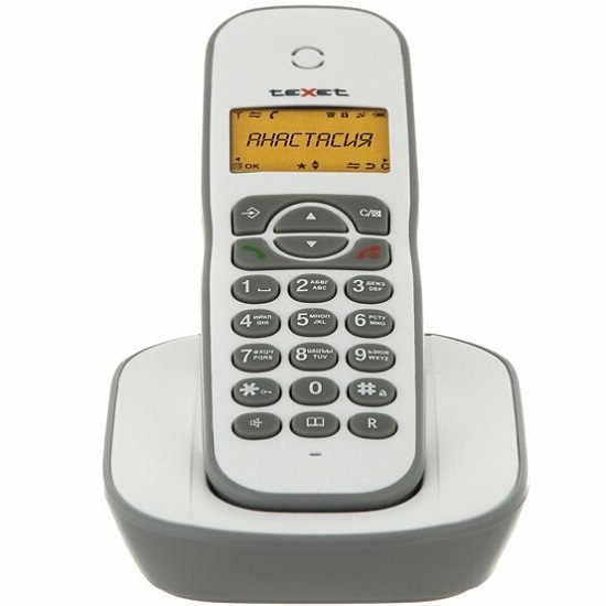 Радиотелефон TEXET TX-D4505A Dect белый-серый 2
