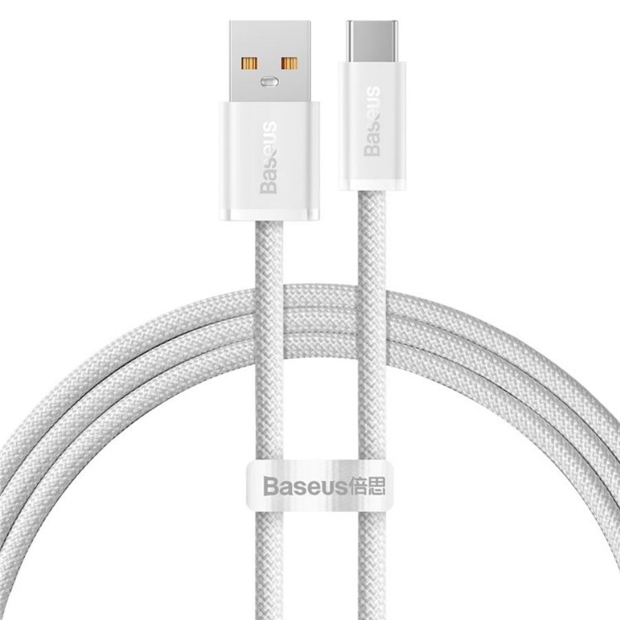 Кабель USB <--> Type-C  1.0м BASEUS Dynamic Series, белый, 100W (CALD000602)