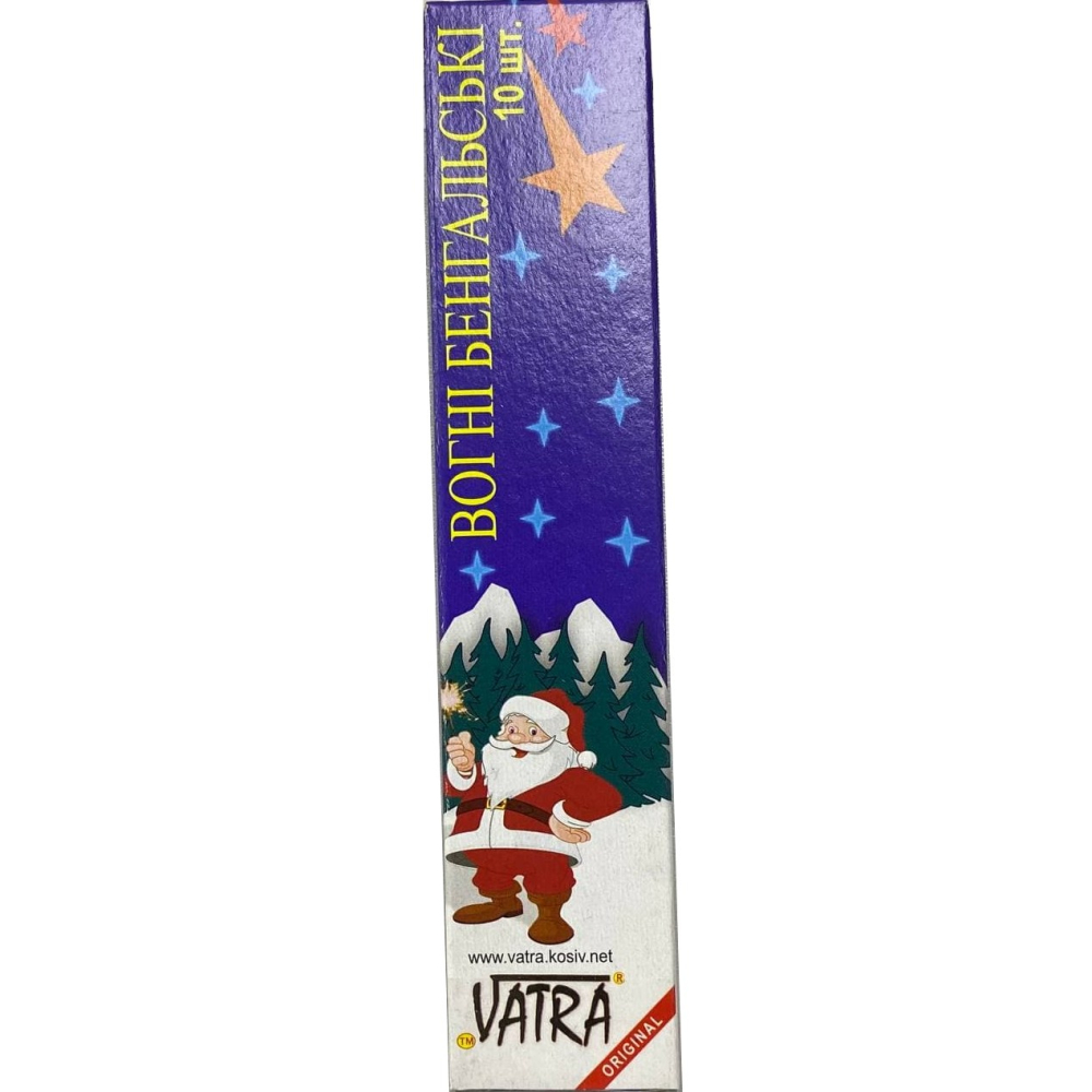 Бенгальские огни, 16 см, 10 штук, VATRA